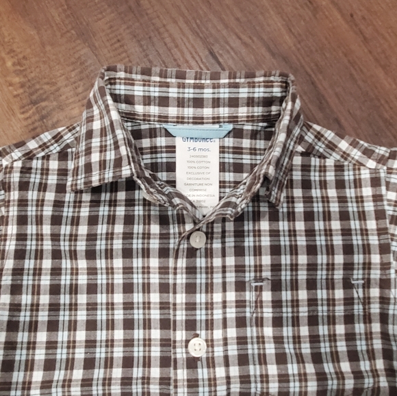 Gymboree button down shirt - size 3-6mths - Picture 2 of 2